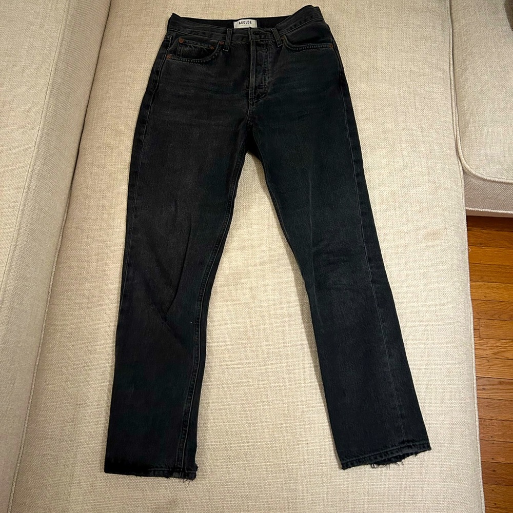 NWOT Agolde High Waisted Black Jeans